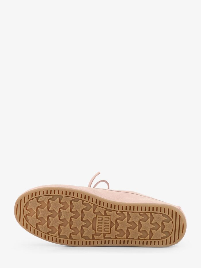 Miu Miu Suede Loafer With Frontal Logo