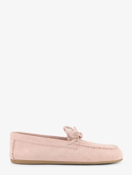 Miu Miu Suede Loafer With Frontal Logo