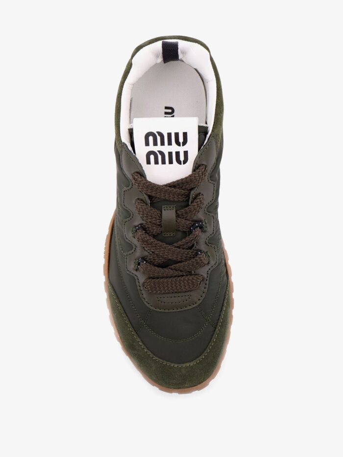 Miu Miu Technical Fabric And Suede Tyre Sneakers