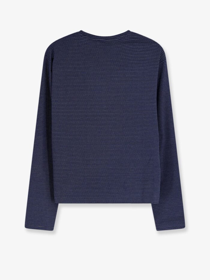 Miu Miu Two-tone Jersey T-shirt With Logo Lettering