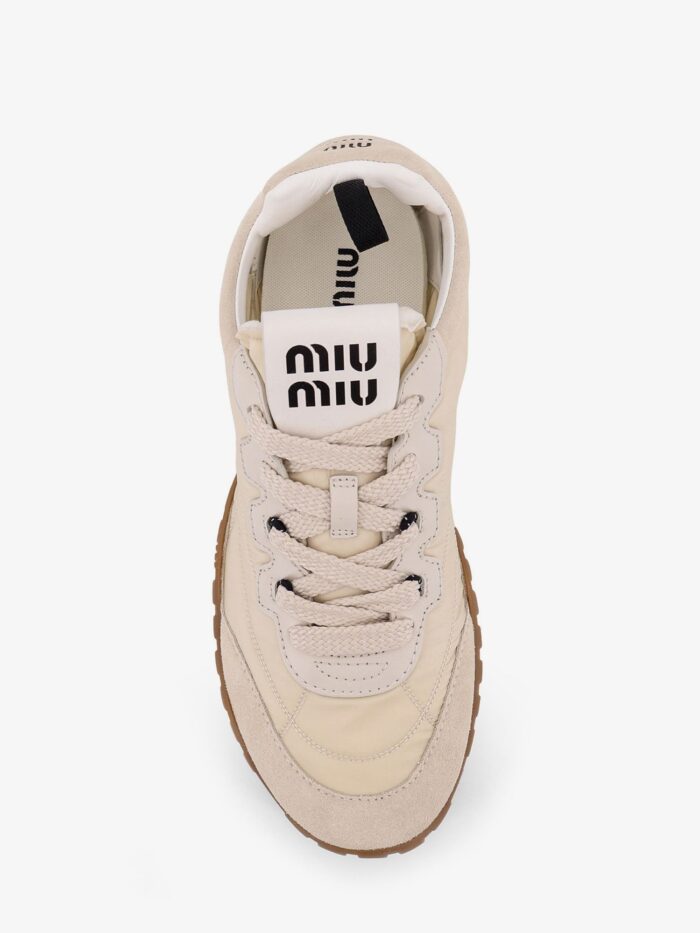 Miu Miu Tyre Sneakers In Technical Fabric And Suede