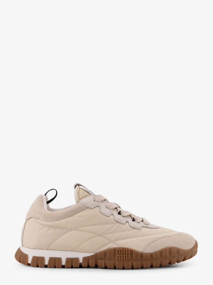 Miu Miu Tyre Sneakers In Technical Fabric And Suede