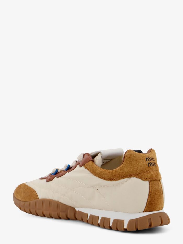 Miu Miu Tyre Technical Fabric And Suede Sneakers