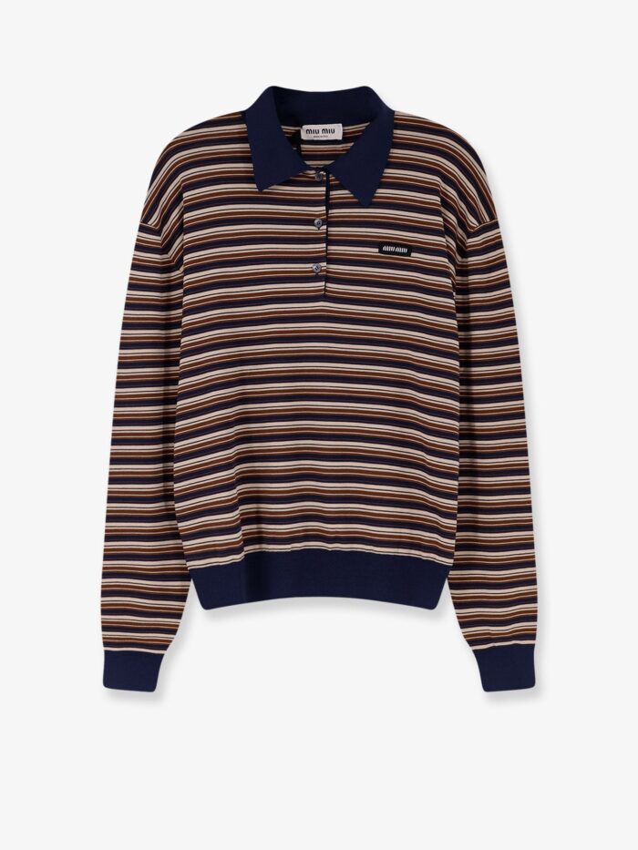 Miu Miu Virgin Wool Polo Shirt
