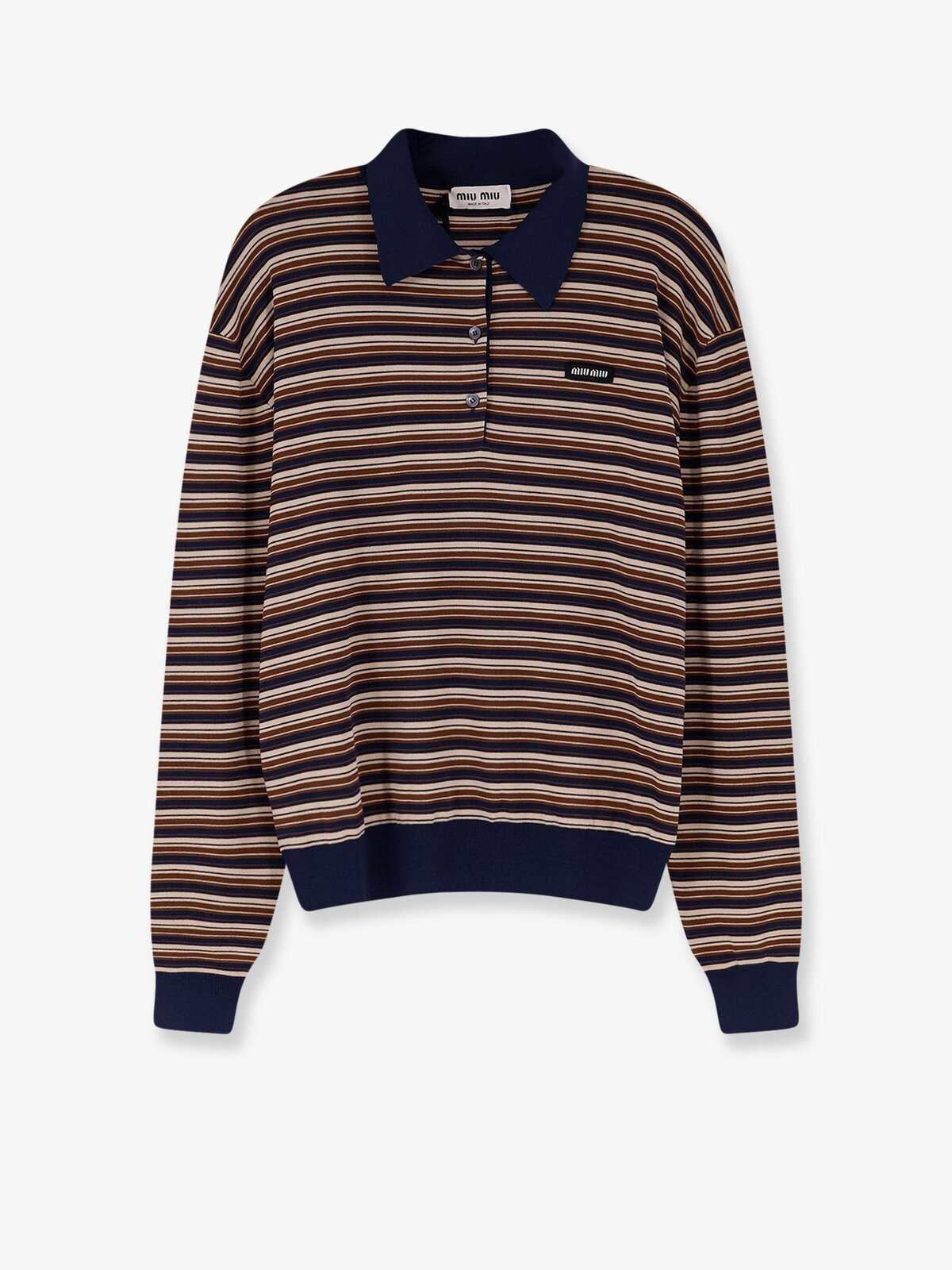 Miu Miu Virgin Wool Polo Shirt