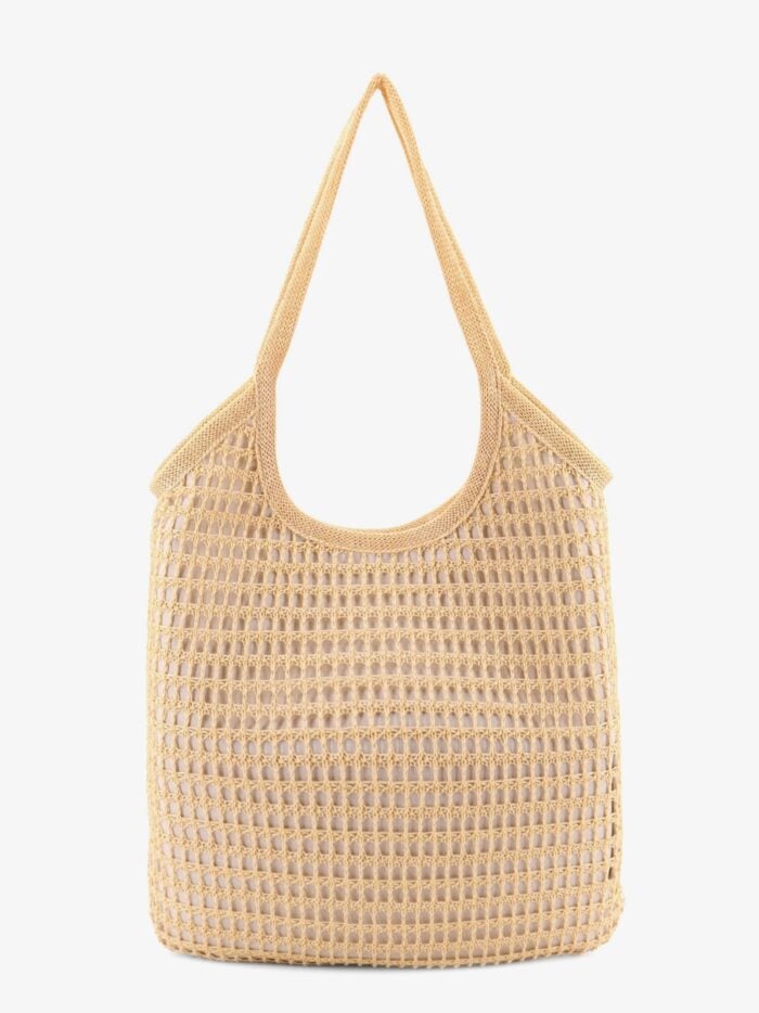 Miu Miu Viscose Ivy Shoulder Bag With Rafia Effect