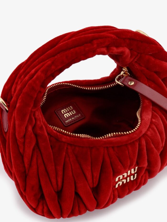 Miu Miu Wander Matelassé Velvet Mini Crossbody Bag