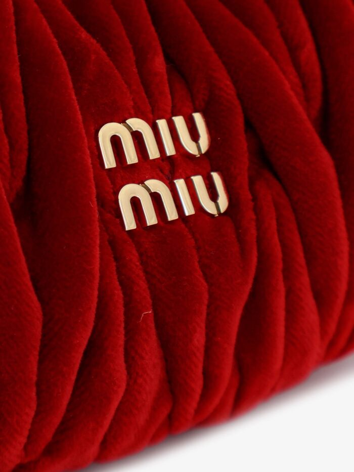Miu Miu Wander Matelassé Velvet Mini Crossbody Bag
