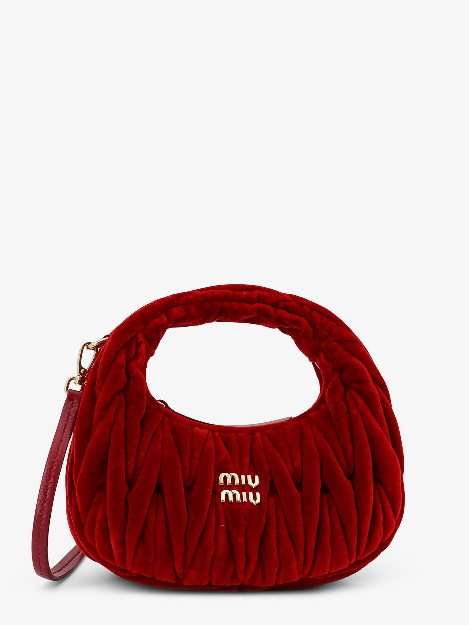 Miu Miu Wander Matelassé Velvet Mini Crossbody Bag