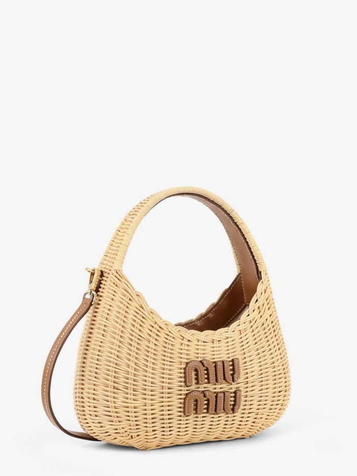 Miu Miu Wander Raffia Handbag