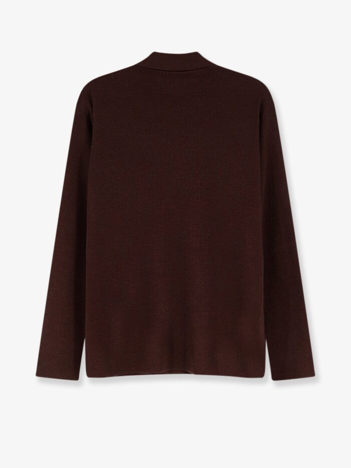 Miu Miu Wool Polo Shirt With Embroidered Logo On The Front