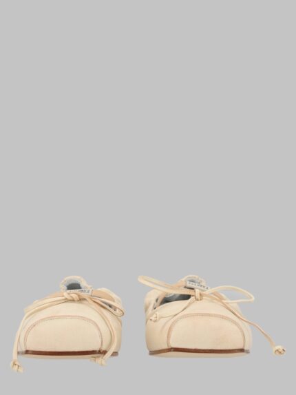 MM6 MAISON MARGIELA BALLERINA IN PELLE CON PUNTA SQUADRATA