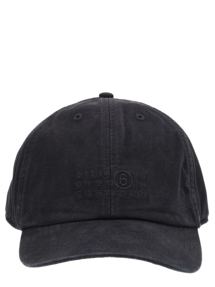 mm6 maison margiela baseball hat with logo MM6 MAISON MARGIELA BASEBALL HAT WITH LOGO