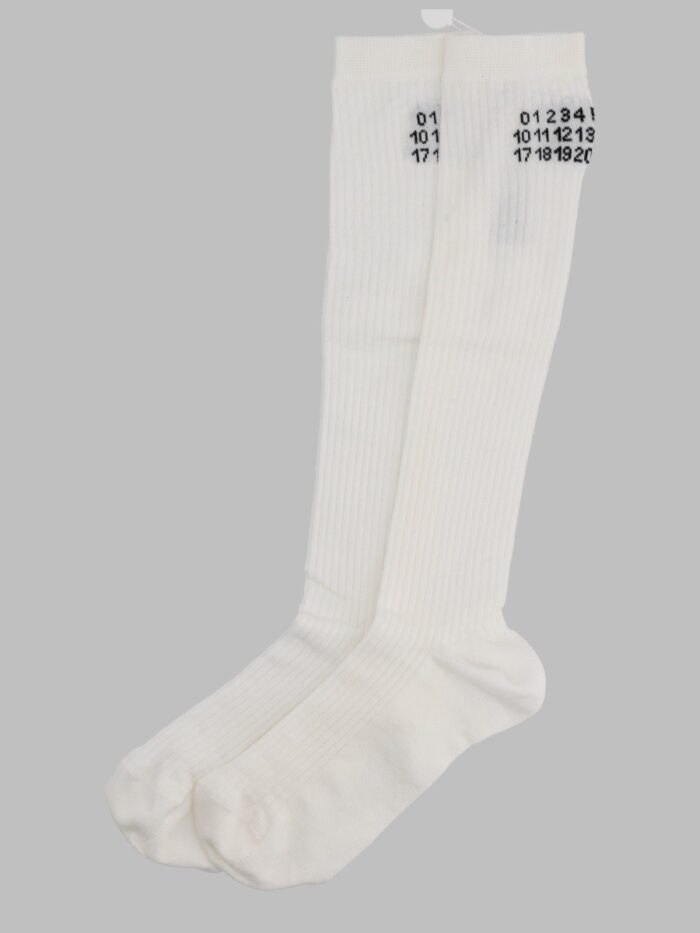 MM6 MAISON MARGIELA CALZINI ALTI CON LOGO