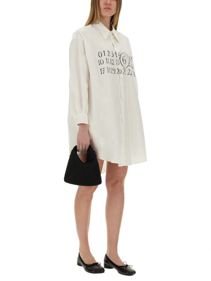 MM6 MAISON MARGIELA CHEMISIER DRESS WITH PRINT