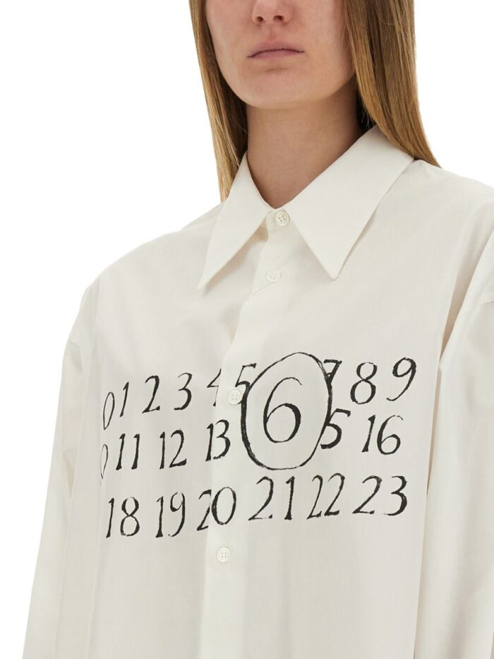 MM6 MAISON MARGIELA CHEMISIER DRESS WITH PRINT