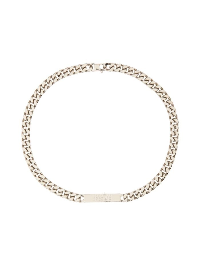 MM6 MAISON MARGIELA COLLANA CON PLACCA LOGO