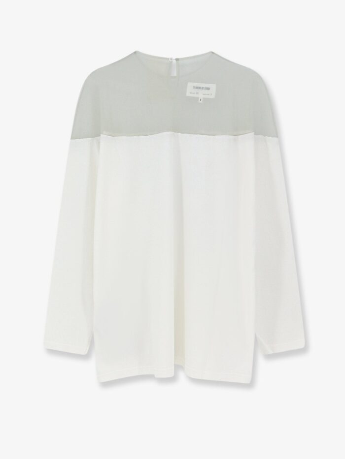 MM6 MAISON MARGIELA Cotton T-shirt With Voile Insert