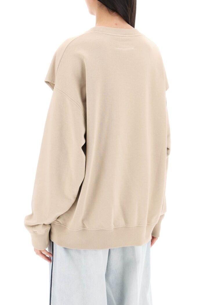 MM6 MAISON MARGIELA Crewneck Sweatshirt With Side Cut