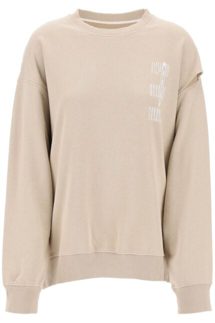 MM6 MAISON MARGIELA Crewneck Sweatshirt With Side Cut