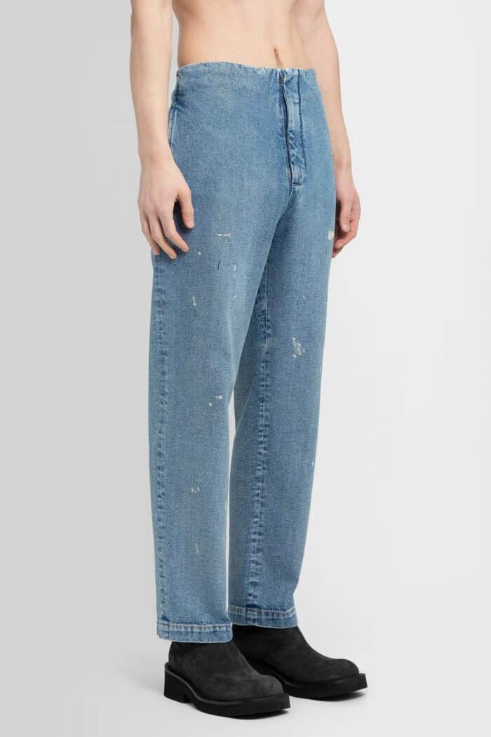 mm6 maison margiela cut out painted jeans MM6 MAISON MARGIELA Cut-out Painted Jeans