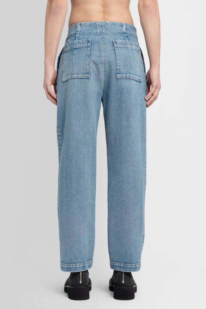 mm6 maison margiela cut out painted jeans MM6 MAISON MARGIELA Cut-out Painted Jeans