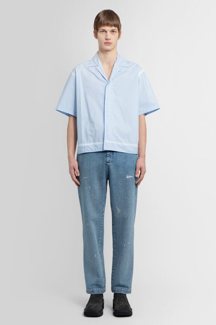mm6 maison margiela cut out painted jeans MM6 MAISON MARGIELA Cut-out Painted Jeans