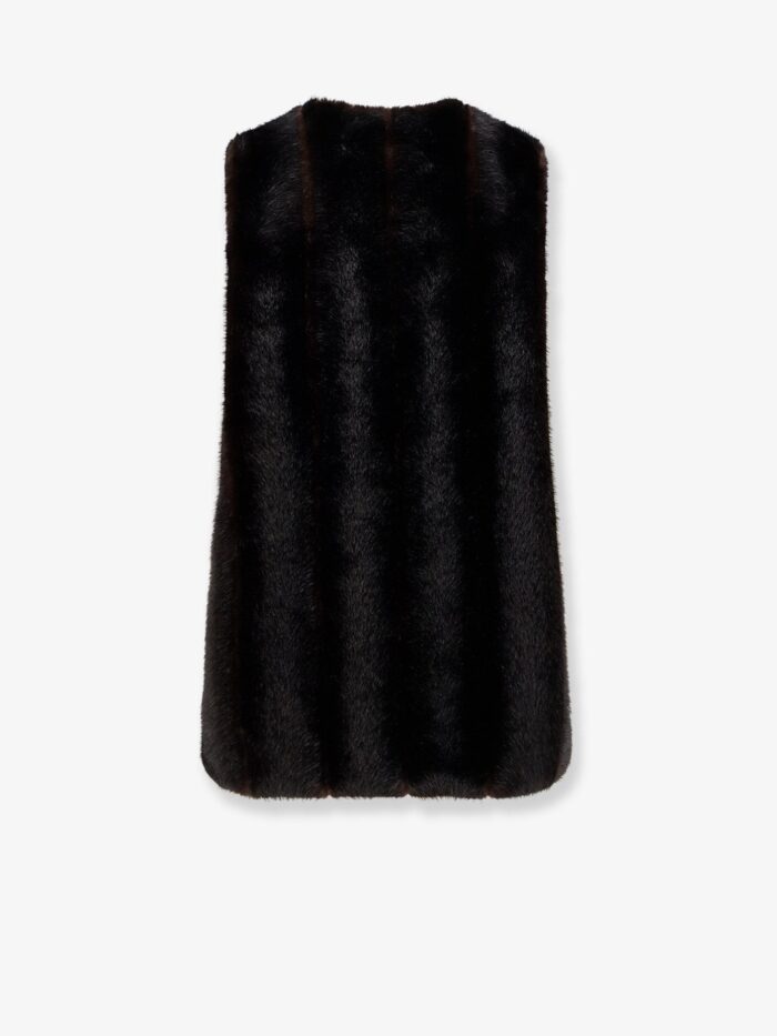MM6 MAISON MARGIELA Faux Shearling Short Dress