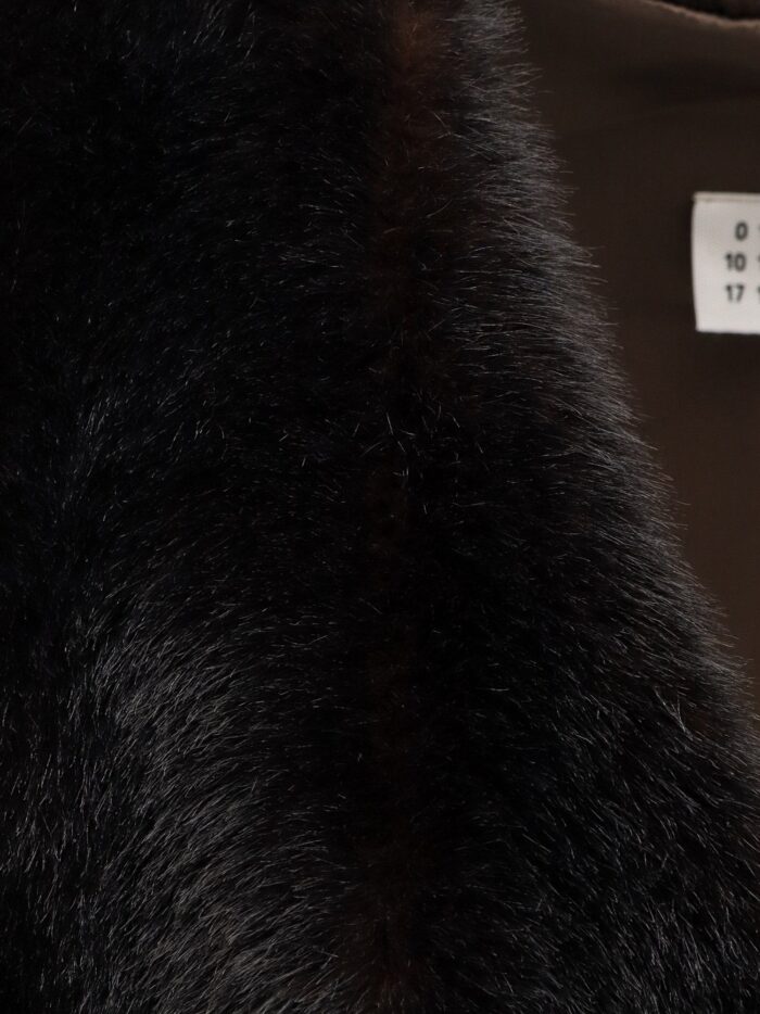 MM6 MAISON MARGIELA Faux Shearling Short Dress