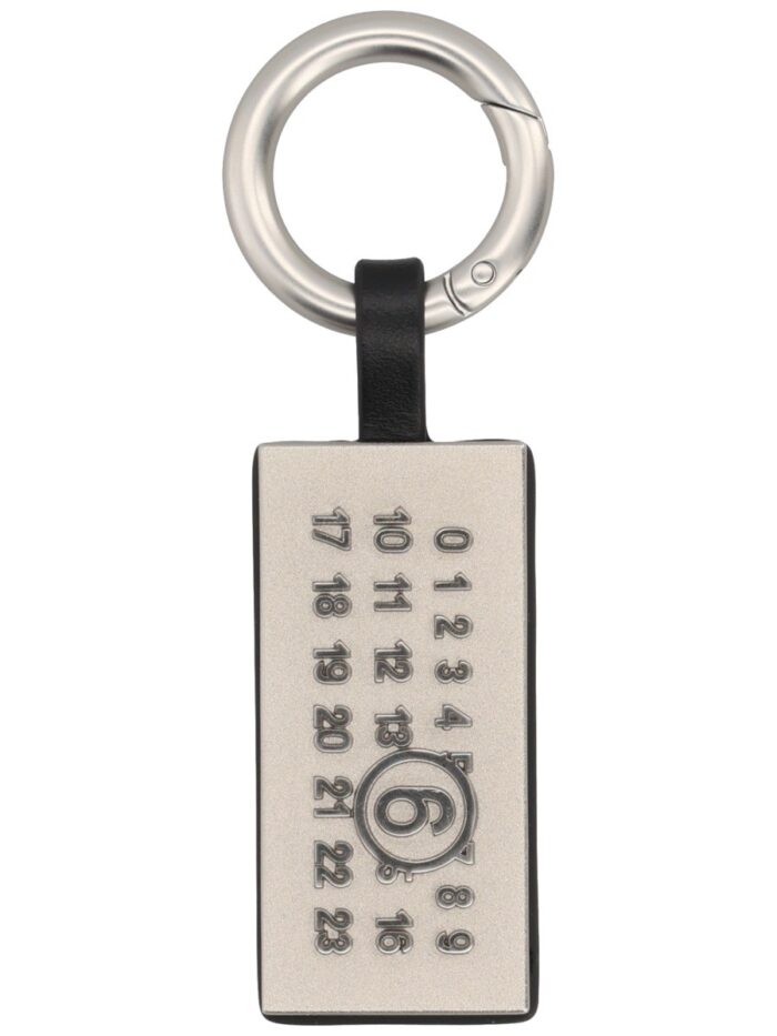 mm6 maison margiela keychain with logo MM6 MAISON MARGIELA KEYCHAIN WITH LOGO