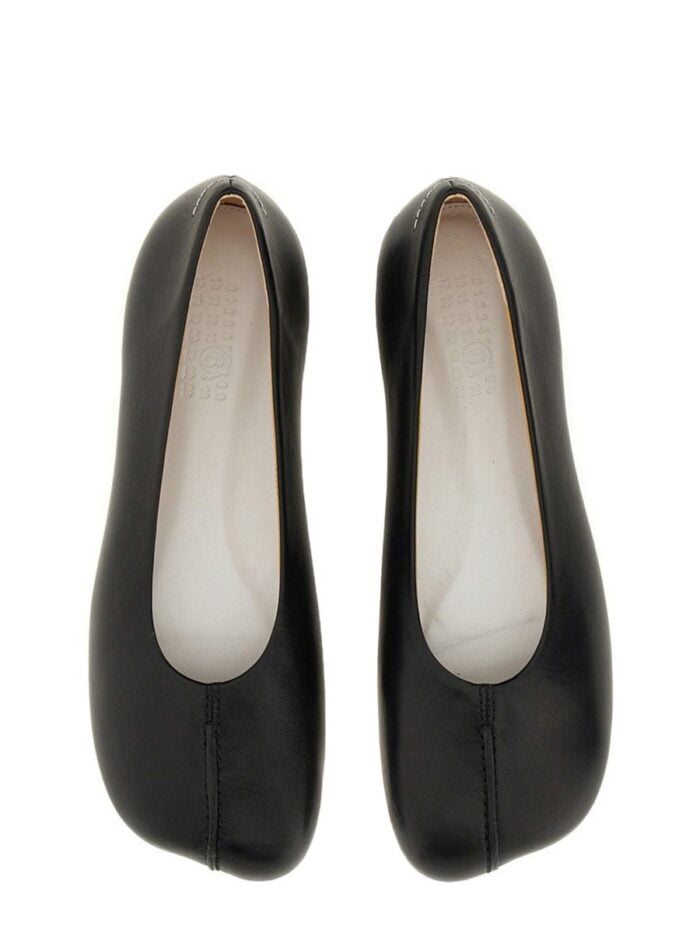 MM6 MAISON MARGIELA LEATHER BALLERINA