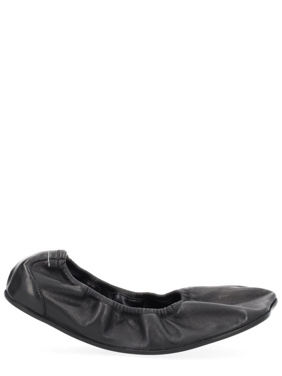 MM6 MAISON MARGIELA LEATHER BALLERINA