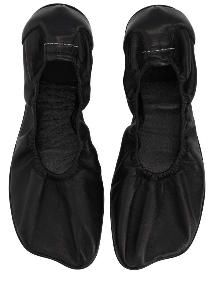 MM6 MAISON MARGIELA LEATHER BALLERINA