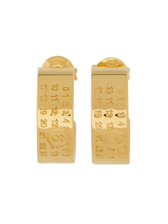 MM6 MAISON MARGIELA LOGO EARRINGS