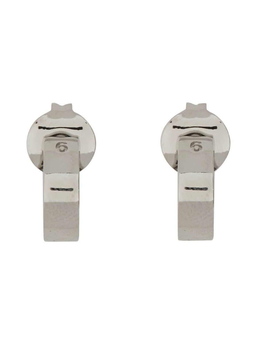 MM6 MAISON MARGIELA LOGO EARRINGS