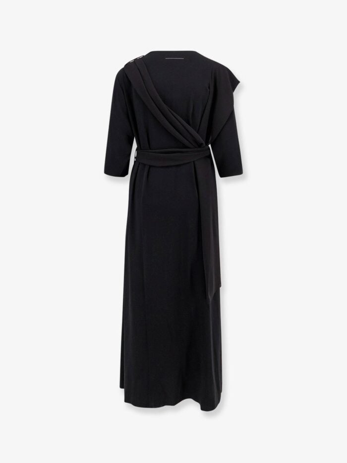 MM6 MAISON MARGIELA Long Jersey Dress With Satin Inserts