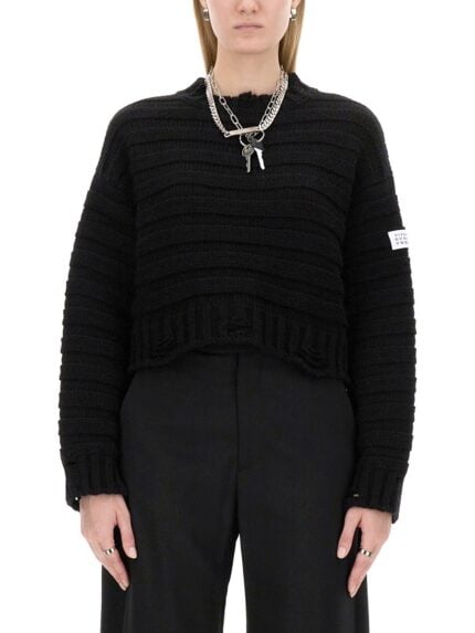 MM6 MAISON MARGIELA MAGLIA CROPPED