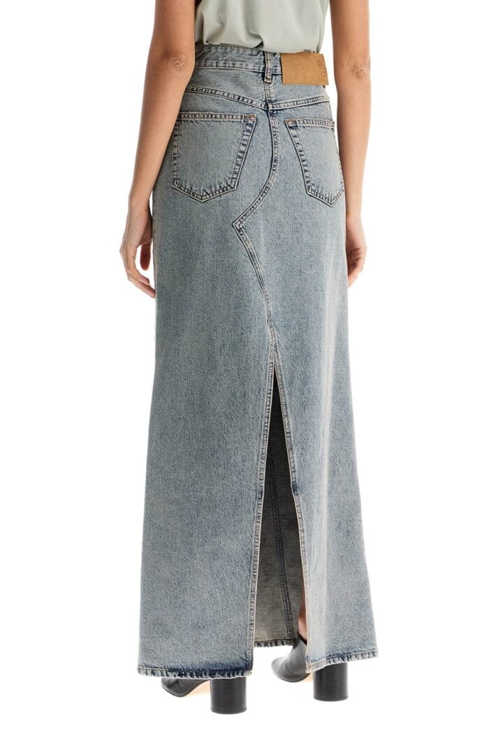 MM6 MAISON MARGIELA Maxi Denim Skirt In Seven