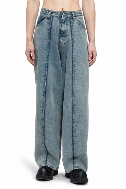 MM6 MAISON MARGIELA Pleated 5 Pocket Wide Leg Jeans