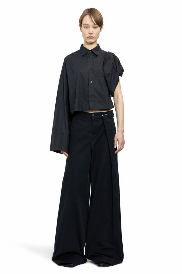 MM6 MAISON MARGIELA Pleated Wide Leg Trousers