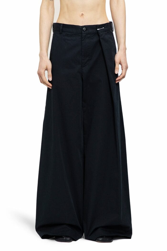 MM6 MAISON MARGIELA Pleated Wide Leg Trousers