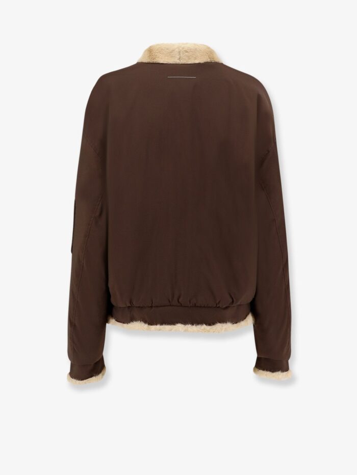 MM6 MAISON MARGIELA Reversible Nylon And Faux Shearling Bomber Jacket