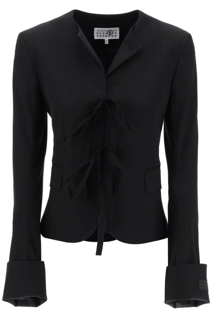 MM6 MAISON MARGIELA Single-breasted Blazer With Round Neck