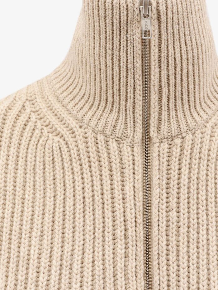 MM6 MAISON MARGIELA Sleeveless Long Wool Blend Cardigan With Distressed Effect