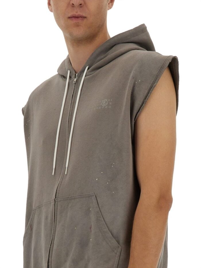 MM6 MAISON MARGIELA SLEEVELESS SWEATSHIRT