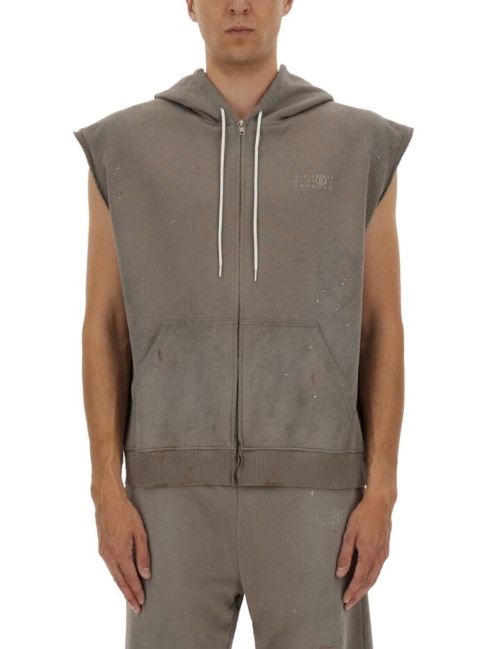 MM6 MAISON MARGIELA SLEEVELESS SWEATSHIRT