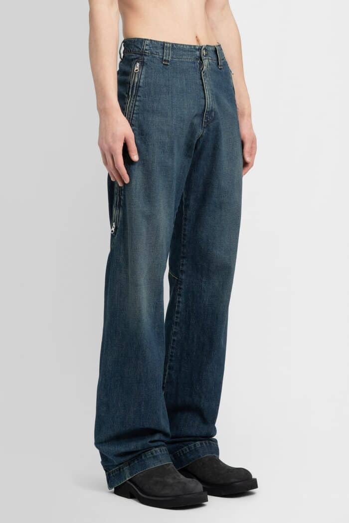 mm6 maison margiela straight leg denim trousers MM6 MAISON MARGIELA Straight Leg Denim Trousers