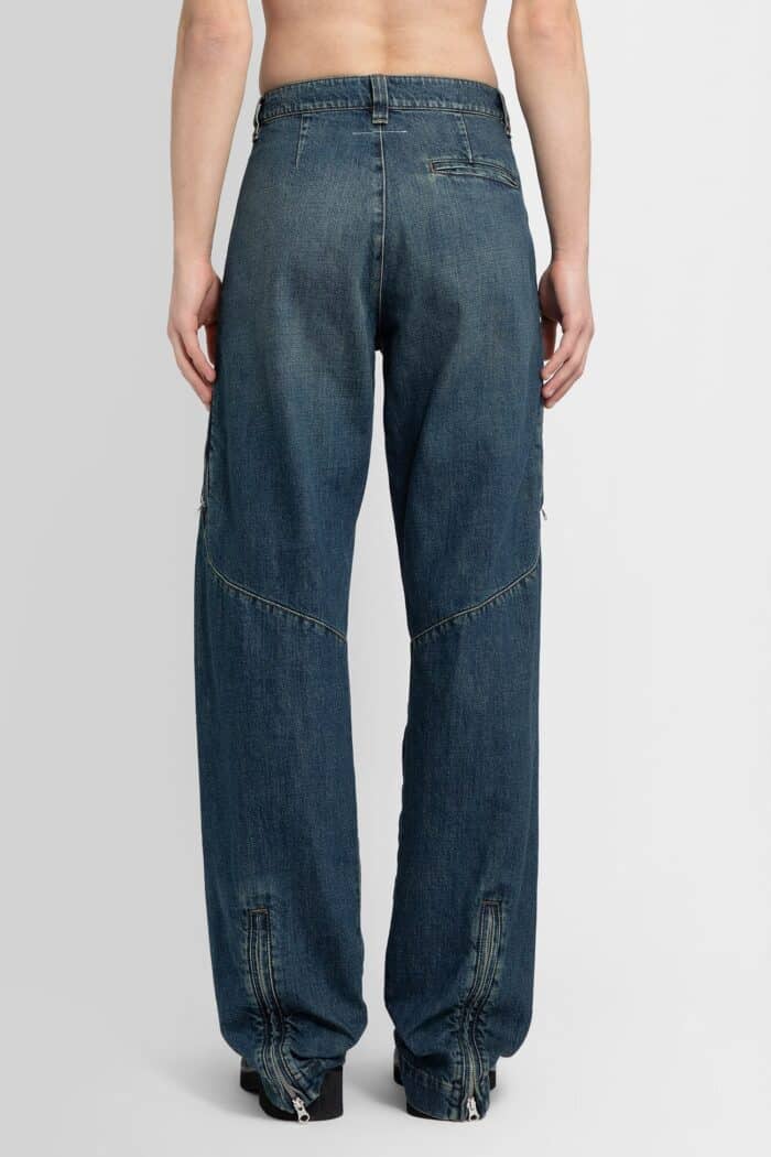 mm6 maison margiela straight leg denim trousers MM6 MAISON MARGIELA Straight Leg Denim Trousers
