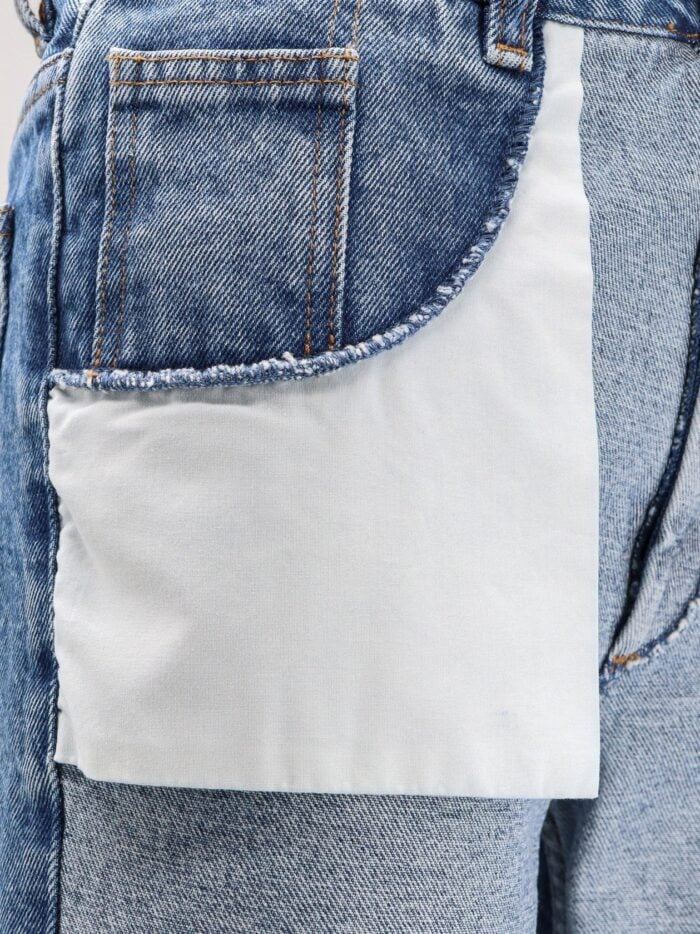 MM6 MAISON MARGIELA Straight Leg Jeans With Reverse Pockets