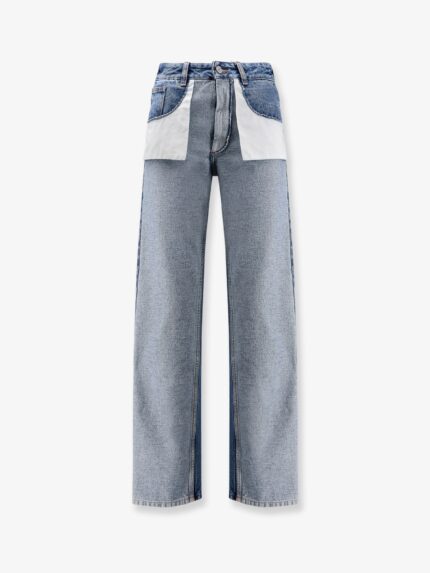 MM6 MAISON MARGIELA Straight Leg Jeans With Reverse Pockets